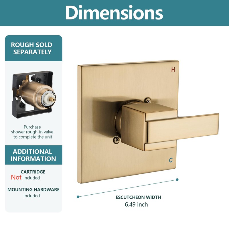Ultrimkit Shower Trim Kit Compatible with 13/14 Series, Shower Cover