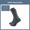 Cawaso Men's Socks, 100% Cotton (Pack of 10) - gray,