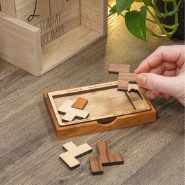 Impossible Outback Puzzle | Very Hard 5 Piece Wooden Brain Teaser | Gift for the Smartest Person You Know | Made in the USA by Creative Crafthouse