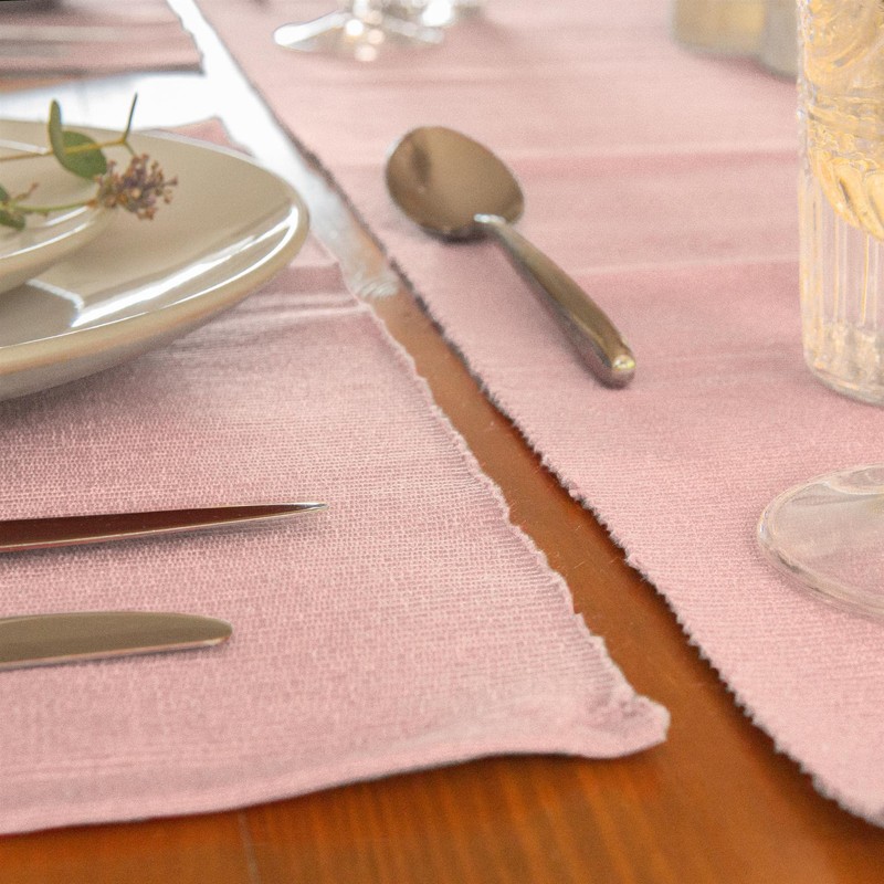 Nicola Spring - Cotton Fabric Placemats & Table Runner Set