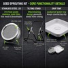 4 Large 1000ML Wide Mouth Mason Jar Sprouting Kit, with
