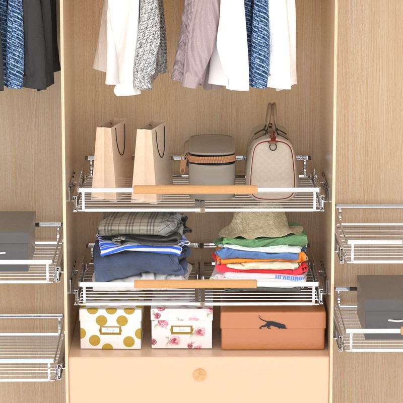 SOFRON Expandable Pull Out Drawer Cabinet Organizers, Heavy Duty Slide