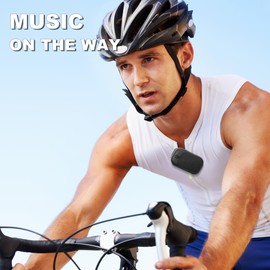 Oraolo Wearable Bluetooth Speaker, Clip-On Wireless Portable Speaker Built-in Mics for Hands-Free Music and Calls, Waterproof Outdoor Speaker for Motorcycle, Bike, Hiking, Running, 12H Long Playtime