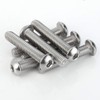 M8-1.25 x 35mm Button Head Socket Cap Screws, Stainless Steel