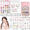 Nasjac Kit para Hacer Pulseras Niñas, 134 Piezas Cuentas para