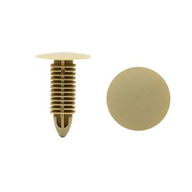 sourcingmap 20pcs 8mm x 8mm Hole Car Card Hole Trim Boot Rivet Push Clip Beige