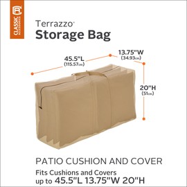 58982 Classic Accessories Terrazzo Patio Seat Cushion/Cover Storage Bag Sand One Size 1