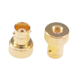 RFaha 5pcs SMA Male to BNC Female RF Coax Adapter SMA to BNC Gold Plated Coaxial Connector(F42-5)