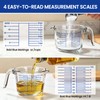 Glass Measuring Cup, 4 Cup Measuring Cup with Lid, High
