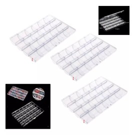 DANYBELLA MODA Y BELLEZA 3 Piezas De Cajas De Almacenamiento Para Decoración De Uñas