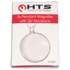 HTS 212B0 3X Silver Pendant Magnifier with 36" Necklace