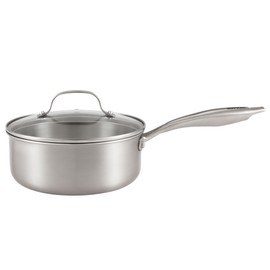 Happycall 스테이 통3중 IH 스텐 소스팬 2p 세트 (한손20/뚜20) Stay Triple-Layer IH Stainless Steel Saucepan 2p Set (Single Handle 20/ Lid 20)