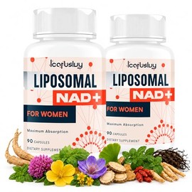 NAD para mujeres, NMN alternativa, NAD liposomal femenino, 180 cápsulas