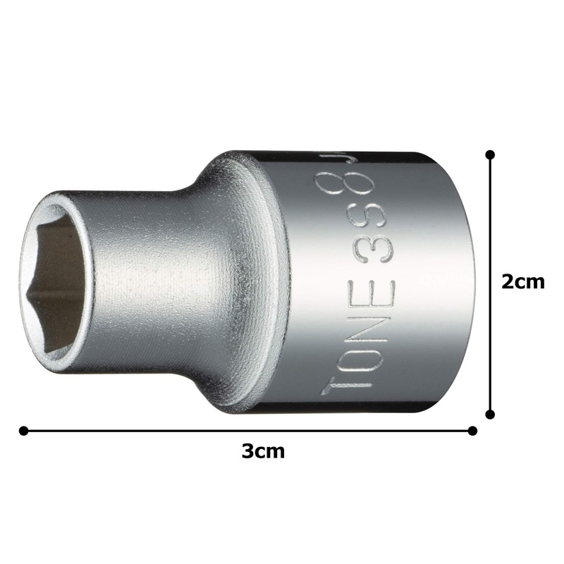 Tone Socket (6 Angle) 3S-08 Drive Angle 0.3 inch (9.5