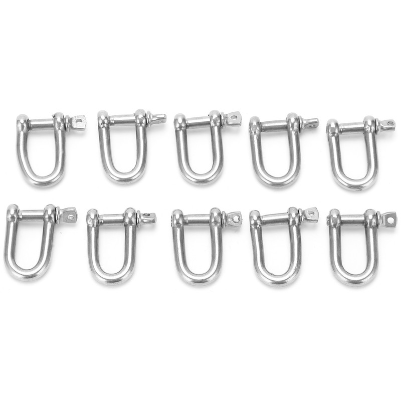10pcs M4 Screw Pin Anchor Shackle 304 Stainless Steel Heavy