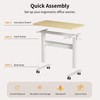 WALKINGDESK Mobile Walking Pad Desk with Wheels, Pneumatic Small Rolling