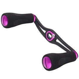 VISPREA Reel Parts Bait Reel Handle for Shimano Daiwa Daiwa Abu Garcia EVA Knob Aluminum Alloy Crank Custom Parts Replacement yu376 (Purple)