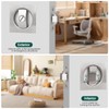 Aglehome Square Pocket Door Lock, Satin Nickel Contemporary Privacy Pocket