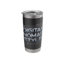 Digital Nomad Virtual Assistant Remote Work Wireless Living Stainless Steel Insulated Tumbler