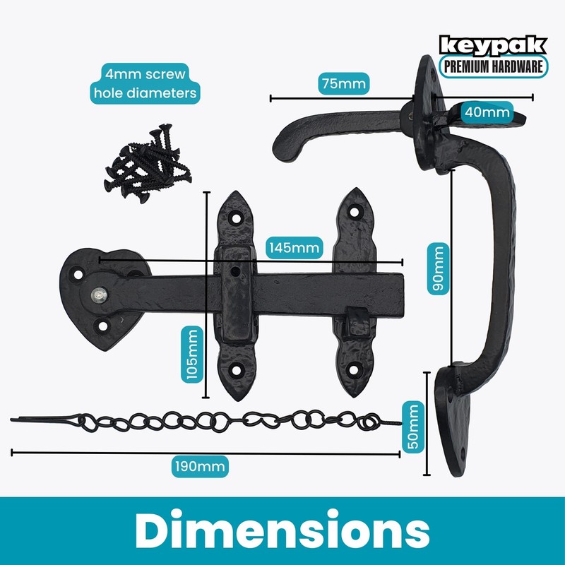 Keypak 051103N (Thumb Lever) With Locking Pin Double Sided Gate