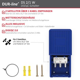 Dur-Line 2 in/1 out DiSEqC Switch