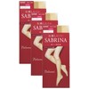 Gunze SBS510 Women's Short Stockings, Sabrina, 3 Pairs Set, Natural,