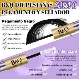 Pegamento Para Pestañas Adhesivo Impermeable Y Sellador B&q Color Negro Zjst-black-10ml bqlash
