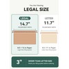 SortRax Legal Size Hanging File Folders, Sturdy Plastic, Pastel, 12-Pack