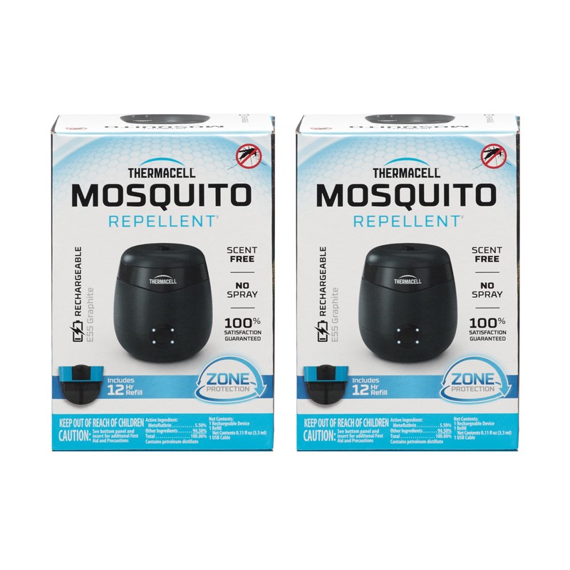 Thermacell E55 E-Series Rechargeable Mosquito Repeller with 20’ Mosquito Protection
