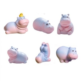 Cute Mini Hippopotamus Car Dashboard Decorations Rearview Mirror Accessories & Interior Decor Funny Animal Dashboard Ornament for Home & Outdoor Car Decor
