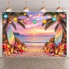 YCUCUEI 7x5ft Fabric Summer Hawaiian Beach Sunset Photography Backdrop