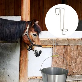 YINSHCO Horse Water Bucket Hooks 4 Pack, Portable Water Bucket Hook for Horses, Removable Bucket Hangers for Horses Equestrian, Livestock Horse Stalls Feed Bucket Barn Farmhouse Supplies