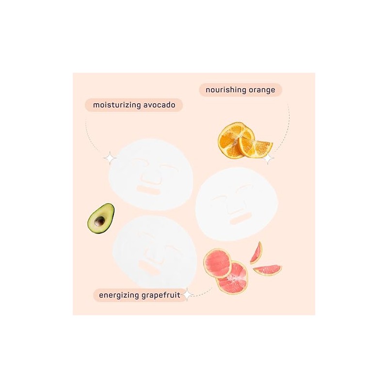 SpaLife Fabulosa colección de mascarillas de frutas (12 unidades)