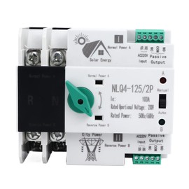 Dual Power Transfer Switch, Electronic Component Converter, Generator Accessories, Transfer Switch, Quick Switching Automatic Transfer Switch for Home Factory