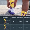 LSUDFHE Basketball Socks with Number, Cushioned Athletic Sports Crew Socks