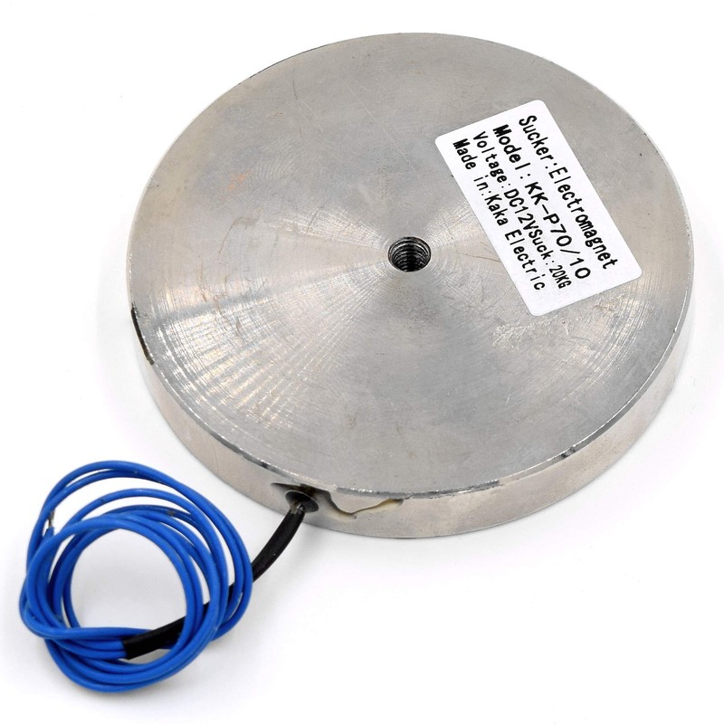 DC 12V 200N 44LB/20Kg Suction Holding Sucker Round Electric Magnet