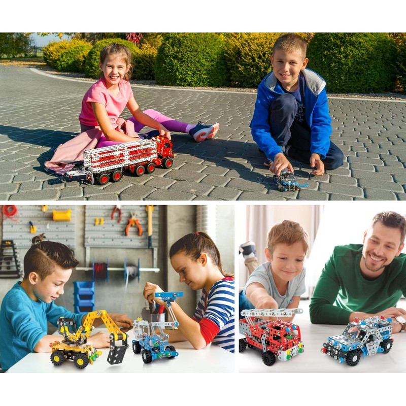 A ALEXANDER 1643 Constructor Hulk Bagger Metall Bausatz, 189 Teile