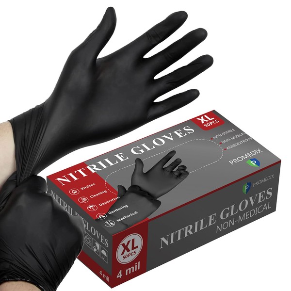 PROMEDIX P Nitrile Gloves, 4mil Gloves Disposable Latex Free, Disposable