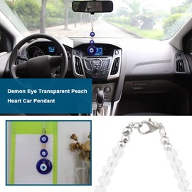Micro Traders Evil Eye Hanging Ornament Turkish Eye Pendant Lucky Protection Charm Decoration for Rear View Mirror Balcony Office Door Window Home Decor (HD|740)