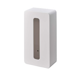 Yamazaki 5806 Magnetic Compact Tissue Case, High Type, White [Compatible Size: Soft Pack Tissue with Inner Dimensions (W x D x H): Approx. 4.1 x 2.4 x 8.1 inches (10.5 x 6 x 20.5 cm)