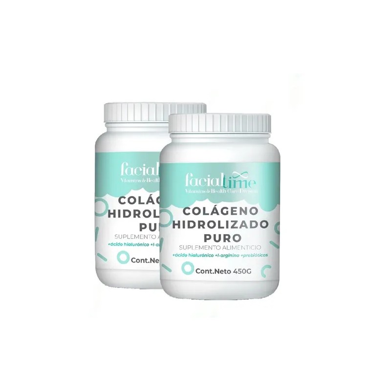 Kit 2 Colágeno Hidrolizado + Ácido Hialurónico 450 Gr