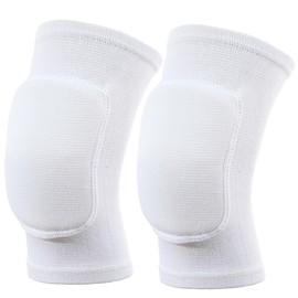 SUJAYU A Pair Elbow Pads Volleyball Arm Sleeves, Tandem Elbow Pads Volleyball Elbow Pads, Arm Pads Elbow Protector Tennis Basketball, White, Medium