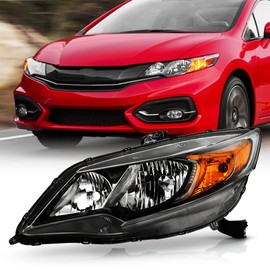 ACANII - For 2014-2015 Honda Civic 2-Door Coupe Factory Style Headlight Headlamp Replacement Left Driver Side