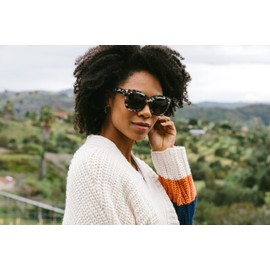 Peepers by PeeperSpecs anteojos de lectura de gran tamaño para mujer Center Stage Sun, azul Quartz, 51