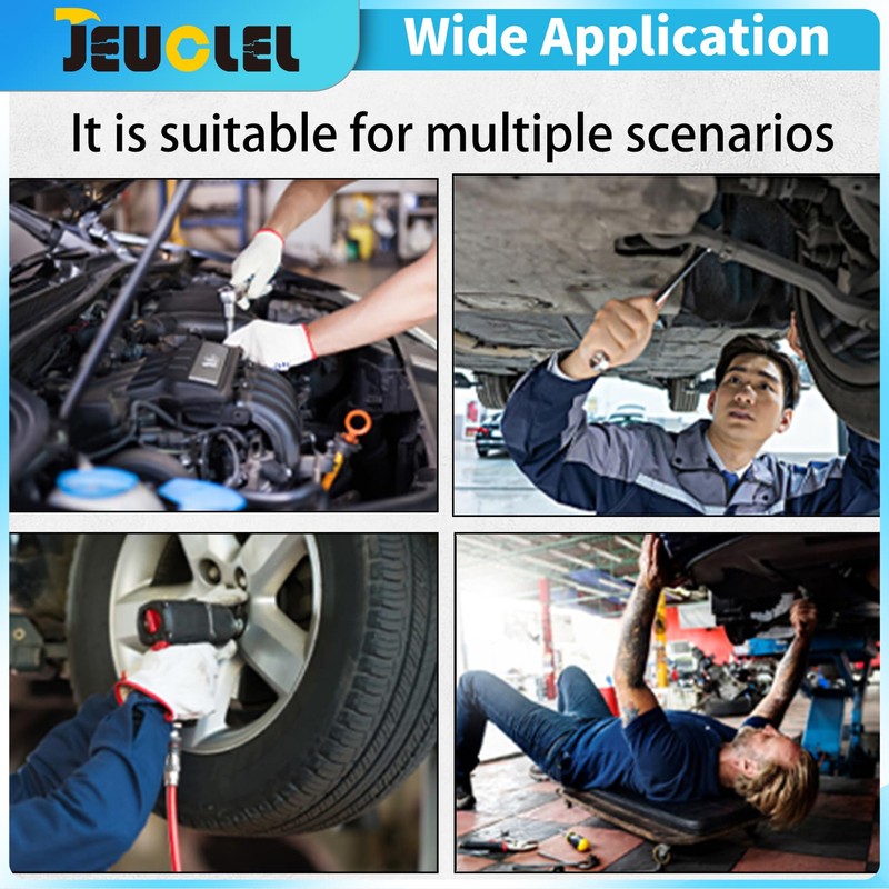 JEUCLEL 5mm Hex Impact Bit Socket, H5 1/2-Inch Impact Drive
