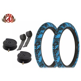 Alta Tires 20 x 2.35 Fire Ball Blue R-4602 Heavy Duty Tubes, Strips,