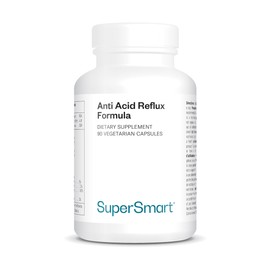 Supersmart - Anti-Acid Reflux - Relieve Heartburn & Acid Reflux Naturally | 100% Natural Non-GMO & Gluten Free - 90 Vegetarian Capsules