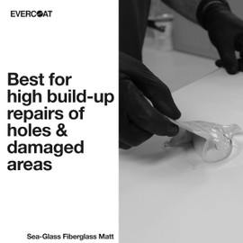 Evercoat Sea-Glass Fiberglass Mat - Fiberglass in Non-Woven State - 1.5 Oz - 9 Sq Ft