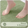 Homaxy Chenille Bathroom Rug, Non-Slip Bath Mat, Washable Bath Mat,