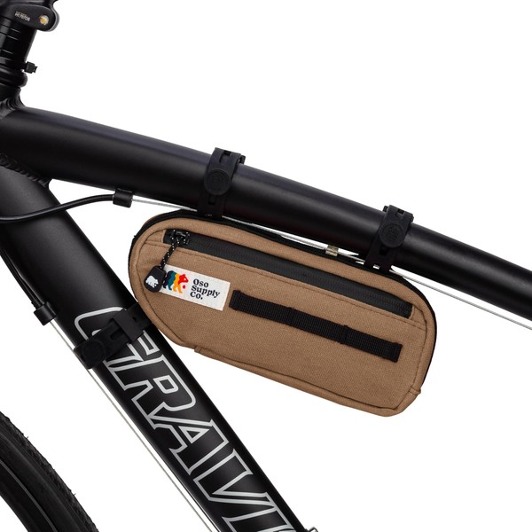 Oso Supply Co Waxed Canvas Frame Bag – Waterproof Zippers,